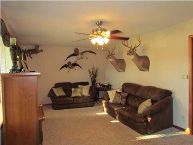 Living room with newer carpet