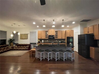 Kitchen with beautiful wood floor!