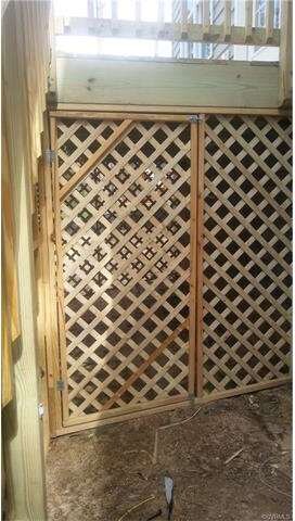 Access door for under deck