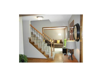 Entry hall with hardwood floors