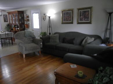 Hardwood Floors in Living Area