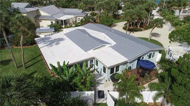 Aerial Rear & Side Yards & Circular Driveway