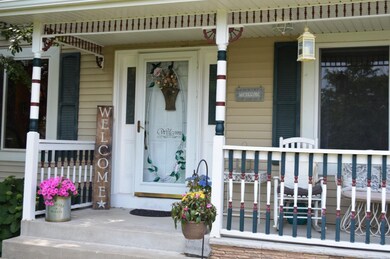 Inviting covered front porch.