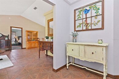 Foyer, looking to the left at the formal living & 