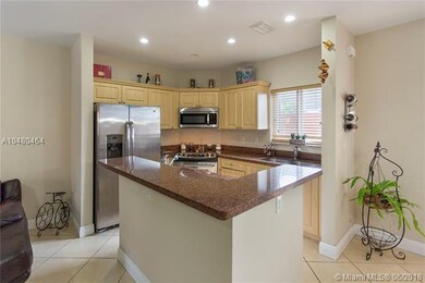 Kitchen with granite countertops