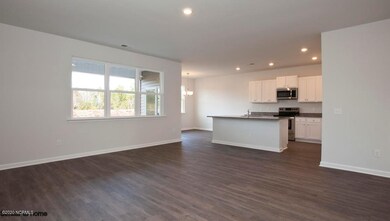 Open living, kicthen and dining