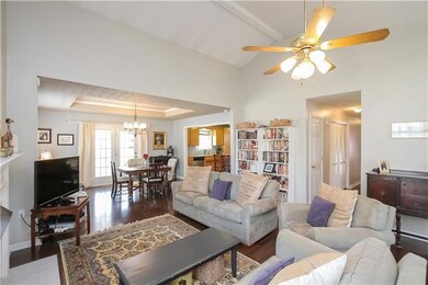 View from front corner of great room.