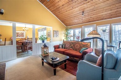 Looking from the living room into the dining room.