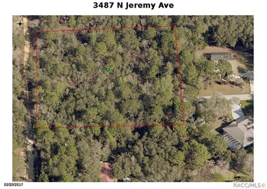 Aerial view showing connection to paved road; Gain