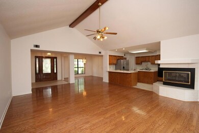 Family room to dining room and foyer
