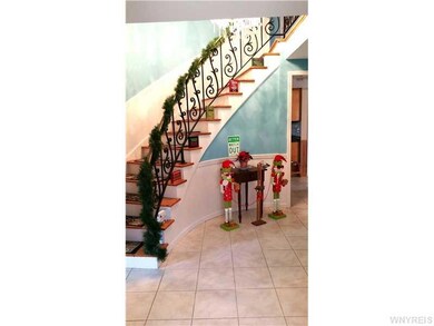 Foyer. Dramatic 2 story foyer with 2 sets of doubl