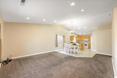 Living Room, Dining Room & Kitchen