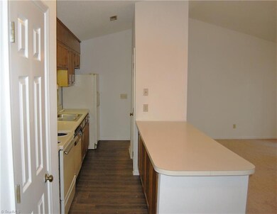 Kitchen with laminate floor