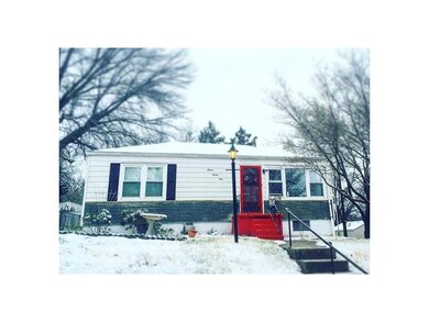 This is a photo of the home in winter. Really pret