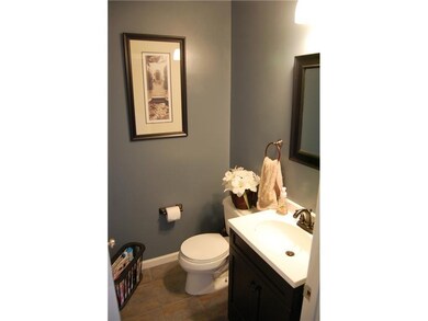 Partial Bath. Half bath on main level for guests.
