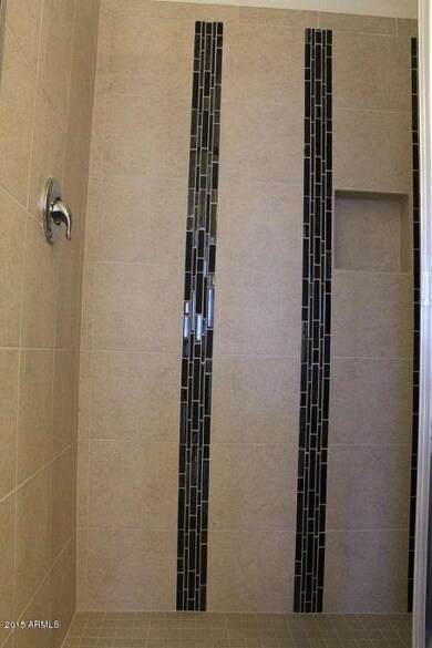Master Shower with extensive tile work