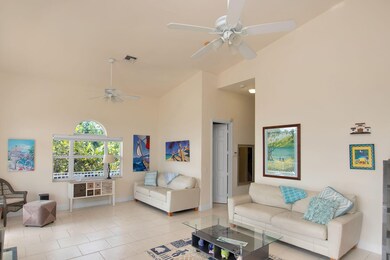 LIVING AREA WITH HIGH CATHEDRAL CEILINGS