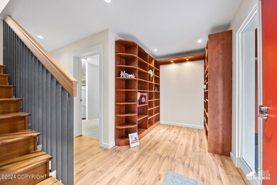 Built In Cherry Booksheves/Room For Desk