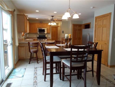 Kitchen. Eat-in kitchen opens to deck