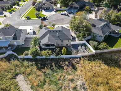 Aerial view of residential area