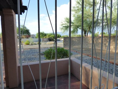 Afternoon living room front window view.