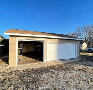 Front of garage