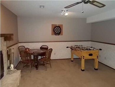 Downstairs Family Room is big enough for a game ro