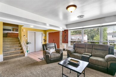 A large double closet and tiled entry makes welcom
