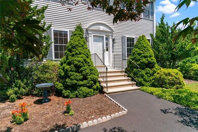 Lovely landscaping greets you