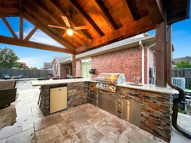 Be the master of the grill in this backyard that was built for entertaining.  No detail was missed.  Home gutters are tied into french drains that drain to the curb/street at the front of the property.