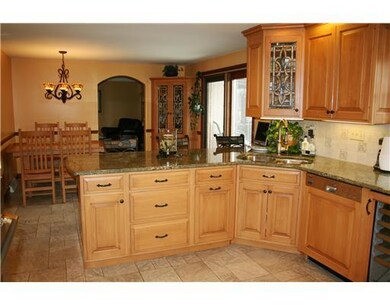 Kitchen. Open to the family room and access door t