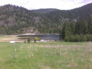 View East toward lake from upper line