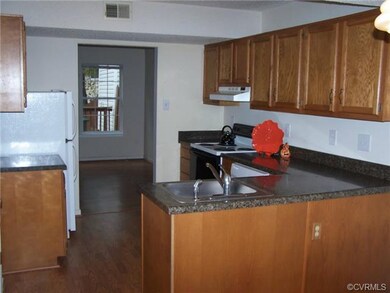 Looking through the kitchen to the family room
