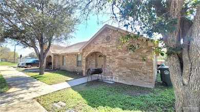 View of front of property with a front yard