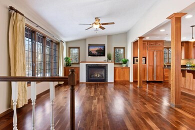 View from the entry into the formal living room wi