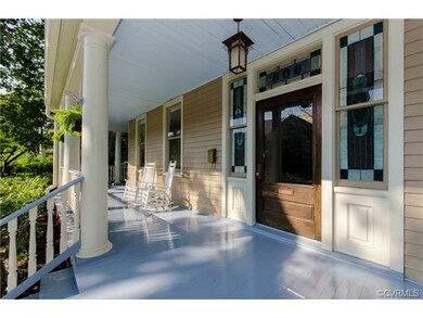 Large wrap around porch has been restored.