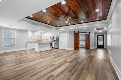 Open living and dining space