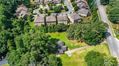 Aerial perspective of suburban area