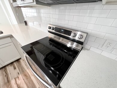 Modern stainless steel range featuring a convenien