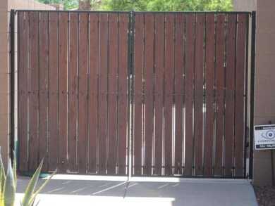 Double gate to backyard. Bring your toys