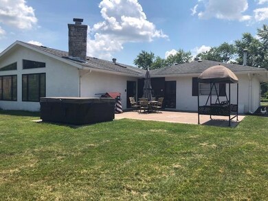 back view with stamped patio