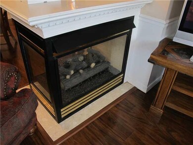 Living Room. Open glass fireplace!