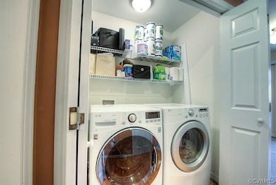 First level laundry with storage above