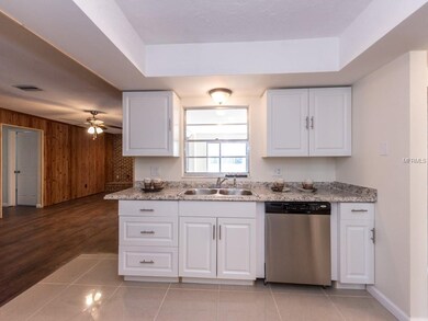 New tile floors, counter tops and sink