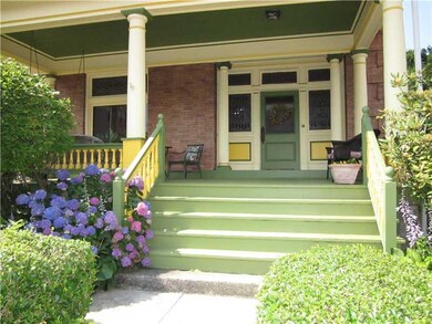 Exterior Front. Stop and admire the multicolored h