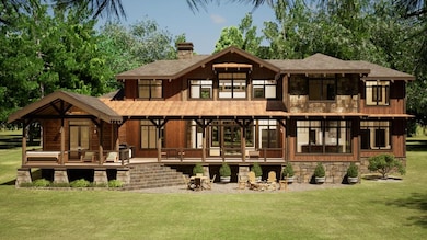 Rear riverfront veranda