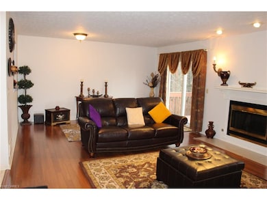 Living room with hardwood floors