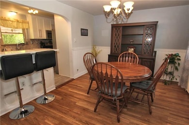 Dining Room is open to the kitchen with bar seatin