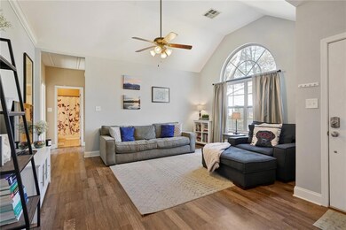 Living room is light and bright!
