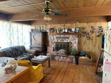 Dinning Room with Woodburning Fireplace